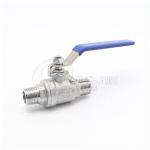 2PC Double External Thread Ball Valve