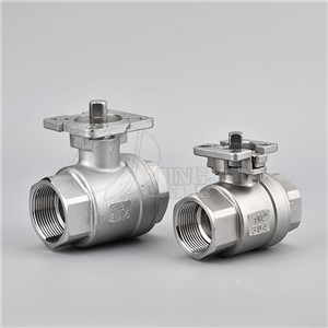 2PC High Platform Threaded Ball Valve