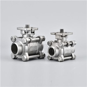 Three Piece High Flat Welded Ball Valve