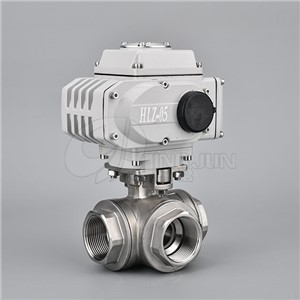 Electric Threaded Three-way Ball Valve