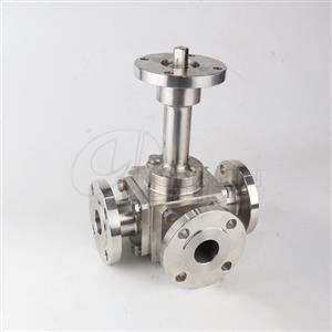 Forged steel three-way ball valve