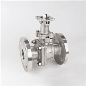 high-platform cast steel support flanged ball valve