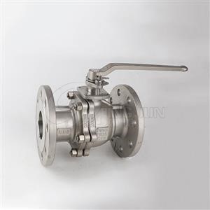 Manual low platform flange ball valve